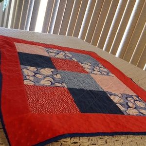 Child's Baseball Print Blanket/Mat.
